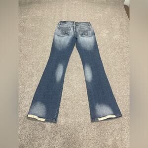 Y2K grunge streetwear festival low rise distress whiskered faded boot jeans 29